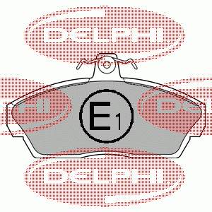 LP1450 Delphi sapatas do freio dianteiras de disco