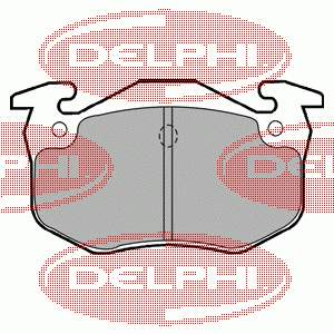 LP1453 Delphi колодки тормозные задние дисковые
