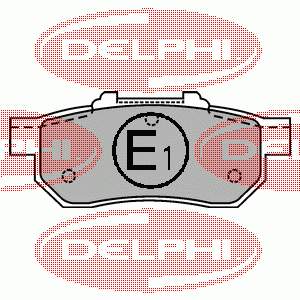 LP1456 Delphi sapatas do freio traseiras de disco
