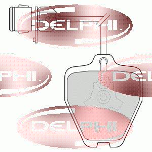 LP1463 Delphi sapatas do freio dianteiras de disco