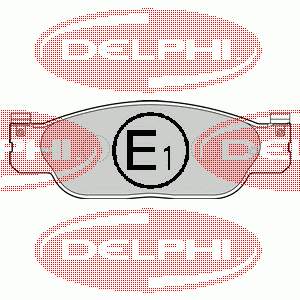 LP1468 Delphi колодки тормозные передние дисковые