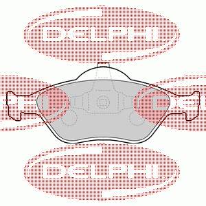 LP1469 Delphi sapatas do freio dianteiras de disco