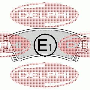 LP1502 Delphi колодки тормозные передние дисковые