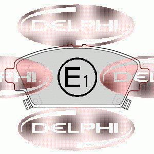 LP1503 Delphi sapatas do freio dianteiras de disco