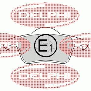 LP1504 Delphi колодки тормозные задние дисковые