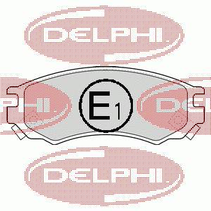 LP1506 Delphi колодки тормозные передние дисковые