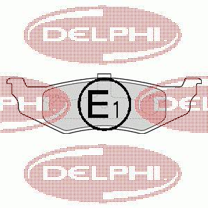 LP1515 Delphi колодки тормозные задние дисковые