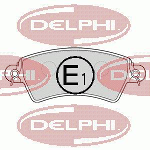 LP1517 Delphi колодки тормозные передние дисковые