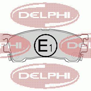 LP1518 Delphi sapatas do freio dianteiras de disco