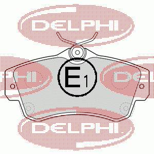 LP1522 Delphi sapatas do freio dianteiras de disco