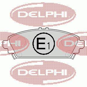 LP1526 Delphi sapatas do freio dianteiras de disco