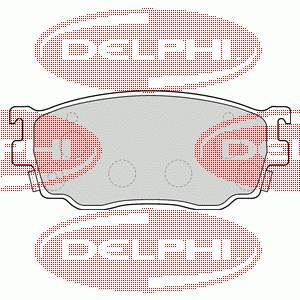 LP1527 Delphi sapatas do freio dianteiras de disco