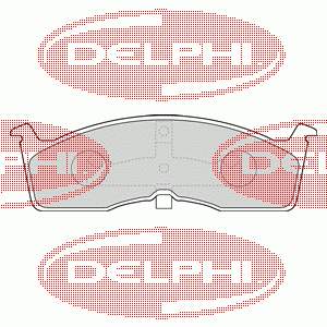 LP1532 Delphi sapatas do freio dianteiras de disco