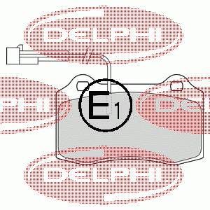 LP1543 Delphi колодки тормозные передние дисковые