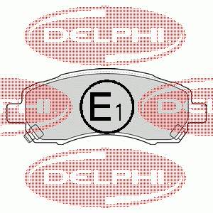 LP1545 Delphi sapatas do freio dianteiras de disco
