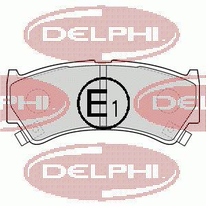 LP1548 Delphi колодки тормозные передние дисковые