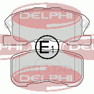 Sapatas do freio dianteiras de disco para Daihatsu Sirion (M1)