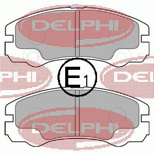 Передние тормозные колодки LP1552 Delphi