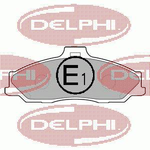 LP1555 Delphi sapatas do freio dianteiras de disco