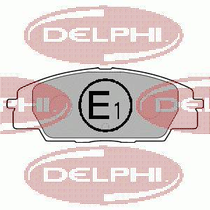 LP1559 Delphi sapatas do freio dianteiras de disco