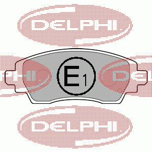 LP1560 Delphi колодки тормозные передние дисковые