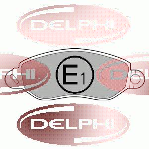 LP1583 Delphi sapatas do freio dianteiras de disco