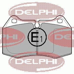 LP1584 Delphi sapatas do freio dianteiras de disco