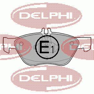 LP1588 Delphi sapatas do freio dianteiras de disco
