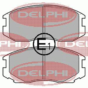 Передние тормозные колодки LP1594 Delphi