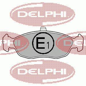 LP1597 Delphi колодки тормозные передние дисковые