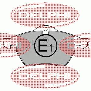 LP1600 Delphi sapatas do freio dianteiras de disco
