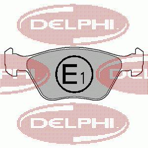 LP1602 Delphi колодки тормозные передние дисковые