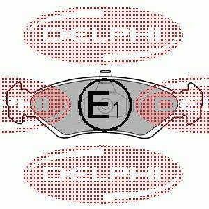 LP1603 Delphi колодки тормозные передние дисковые