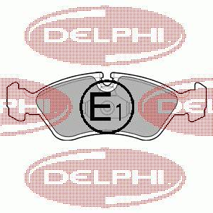 LP1605 Delphi sapatas do freio dianteiras de disco