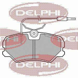 LP1606 Delphi sapatas do freio dianteiras de disco