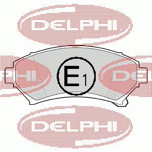 LP1609 Delphi sapatas do freio dianteiras de disco