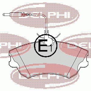 6025370851 Fiat/Alfa/Lancia sapatas do freio dianteiras de disco