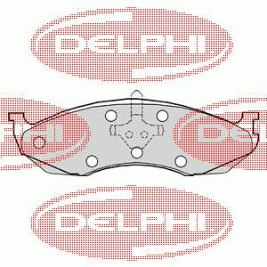 LP1615 Delphi sapatas do freio dianteiras de disco