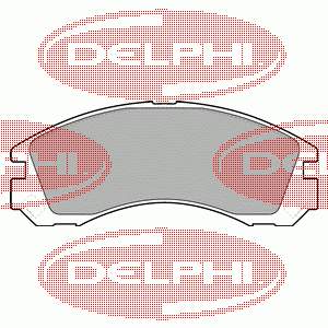LP1628 Delphi колодки тормозные передние дисковые