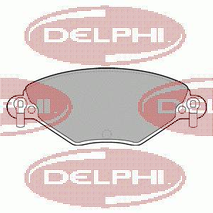 LP1654 Delphi sapatas do freio dianteiras de disco
