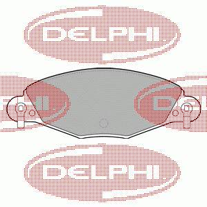 LP1655 Delphi sapatas do freio dianteiras de disco
