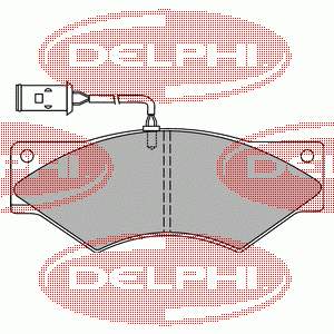 LP8040 Delphi sapatas do freio dianteiras de disco