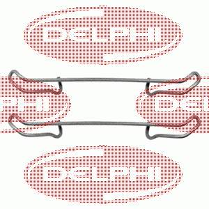 Kit de molas de fixação de sapatas de disco dianteiras LX0076 Delphi
