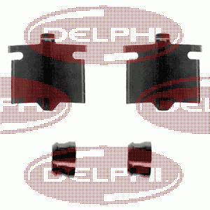 Kit de molas de fixação de sapatas de disco dianteiras LX0082 Delphi
