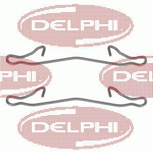 LX0088 Delphi kit de molas de fixação de sapatas de disco dianteiras