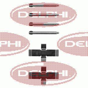LX0093 Delphi kit de reparação das sapatas do freio