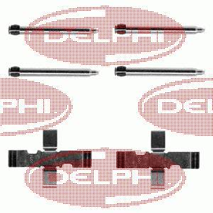 LX0095 Delphi kit de reparação das sapatas do freio