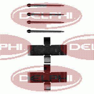 LX0107 Delphi kit de reparação das sapatas do freio