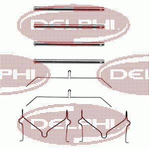 Kit de reparação das sapatas do freio LX0145 Delphi