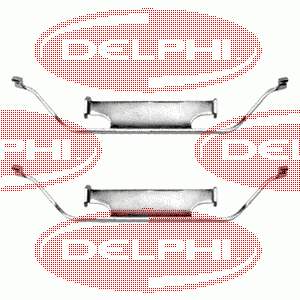 LX0153 Delphi kit de molas de fixação de sapatas de disco dianteiras